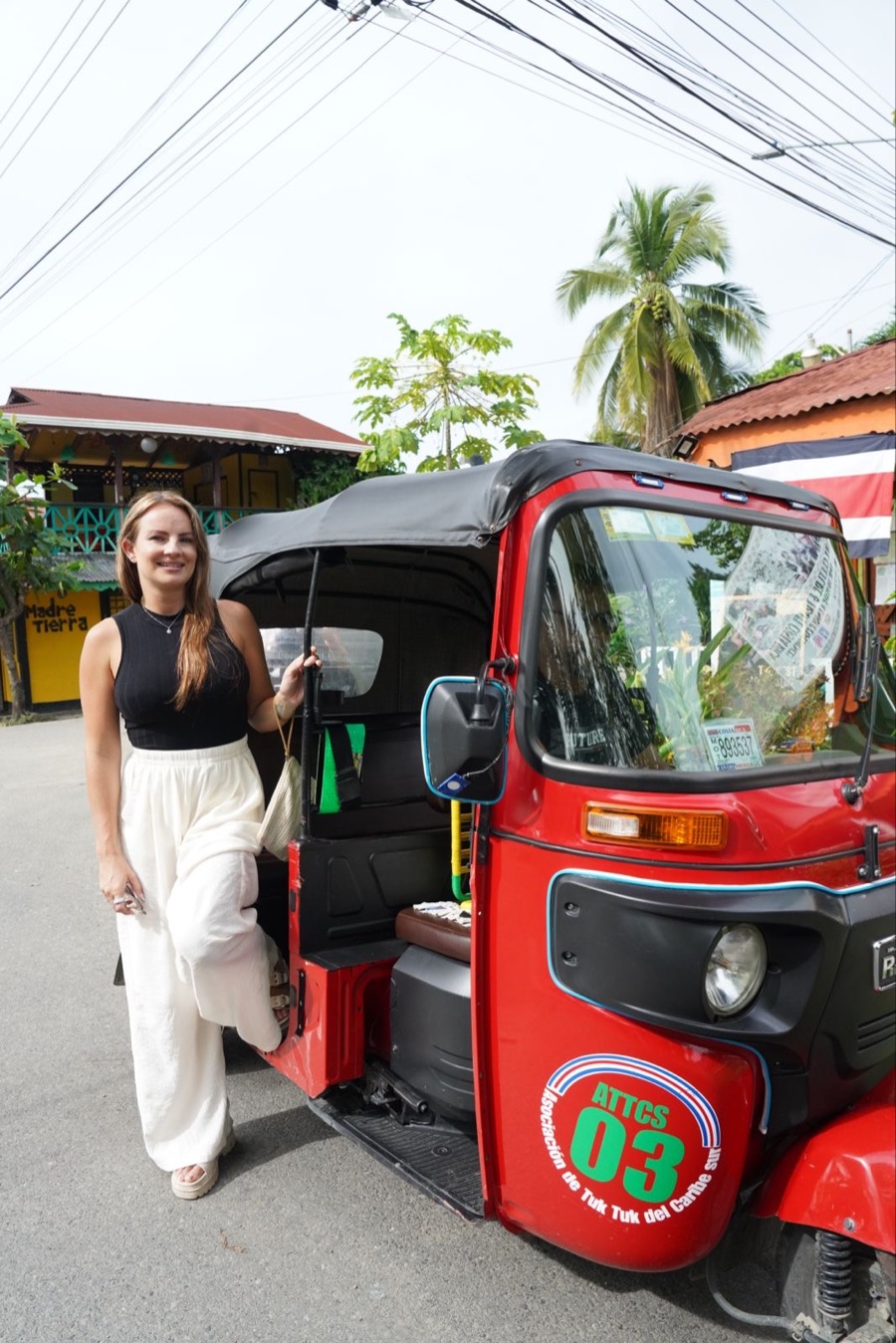 Sarah Elena, founder of ReloHQ, in Costa Rica